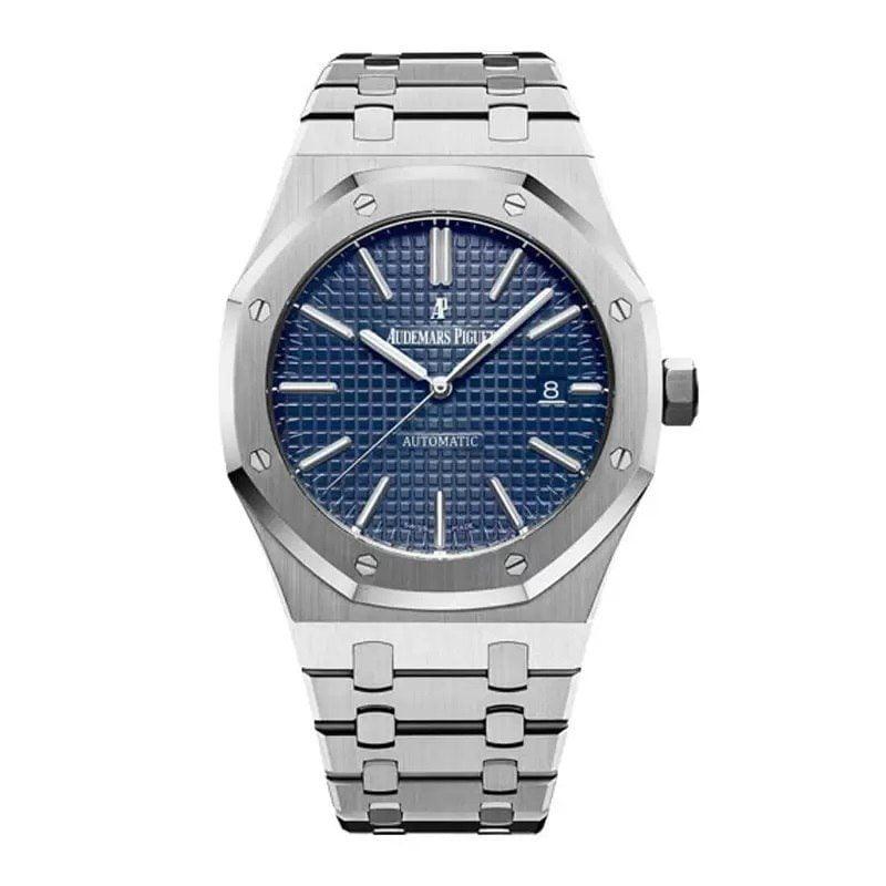 photo_2024-07-11_12-08-01 ساعت مچی اودمار پیگه مردانه سیلور صفحه سرمه ای Audemars Piguet 8139