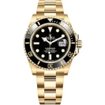 ساعت مچی رولکس مردانه مدل سابمارینر طلایی صفحه مشکی ROLEX SUBMARINER - Image 2