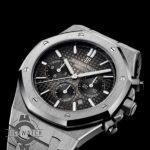 ساعت مچی اودمار پیگه سیلور کورنوگراف صفحه مشکی مردانه Audemars Piguet Royal Oak - Image 2