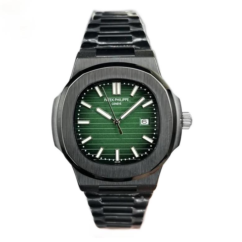 33 ساعت مچی پتک فیلیپ ناتیلوس مردانه صفحه سبز مدل Patek Philippe - Image 1