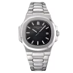 ساعت مچی پتک فیلیپ ناتیلوس مردانه صفحه مشکی Patek Philippe