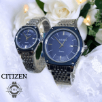 ساعت ست سیتیزن اصلی ژاپنی صفحه سورمه ای citizen