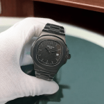 ساعت پتک فیلیپ مردانه ناتیلوس تمام مشکی صفحه مشکی مدل Patek Philippe