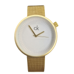 ساعت زنانه کلوین کلاین بند حصیری طلایی Calvin Klein Gold - Image 2