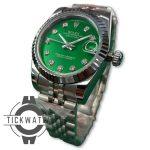 رولکس دیت جاست صفحه سبز ژاپنی موتور اصلی Rolex date just