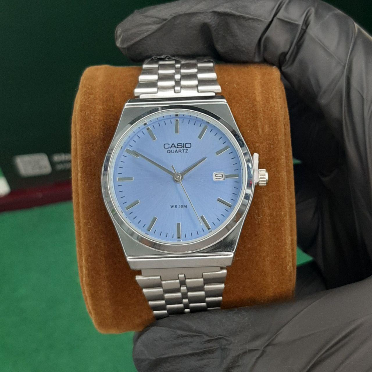 photo_2024-10-03_22-32-36 ساعت کاسیو آبی فیروزه ای Casio - Image 1