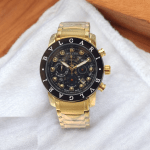 ساعت مچی بولگاری مردانه کرنوگراف سه موتور فعال صفحه مشکی Bvlgari S9680G