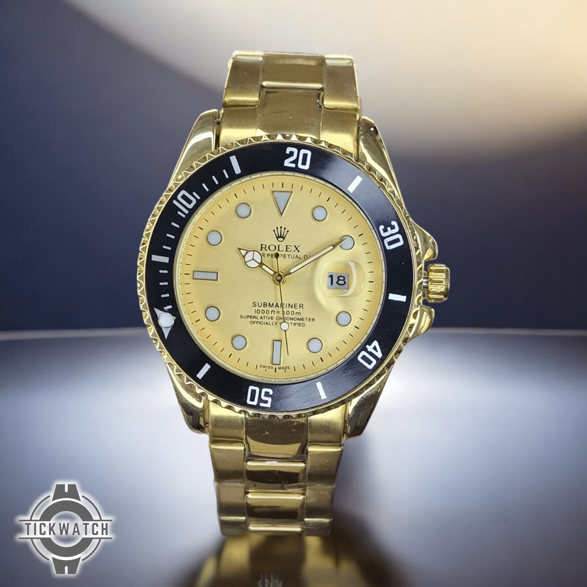 Photoroom-20241118_201745 ساعت مچی مردانه رولکس سابمارینر طرح اتومات تمام استیل Rolex Submariner - Image 1