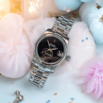 ساعت ست مردانه و زنانه رولکس پرپچوال سیلور صفحه مشکی 01463 Rolex Oyster Perpetual - Image 6