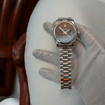 ساعت مچی رولکس مردانه اویستر پرپچوال سیلور ROLEX Oyster perpetual silver - Image 4