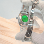 ساعت ست مردانه و زنانه رولکس پرپچوال سیلور صفحه مشکی 01463 Rolex Oyster Perpetual - Image 5