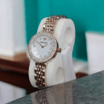 ساعت زنانه فلزی امپریو آرمانی موتور ژاپنی اصلی صفحه سفید صدفی EMPORIO ARMANI AR 11222 - Image 4
