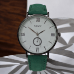 ساعت تیسوت مردانه بند چرم سبز کلاسیکTissot