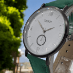 ساعت تیسوت مردانه بند چرم سبز کلاسیکTissot - Image 2