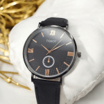 ساعت تیسوت مردانه بند چرم مشکی کلاسیک Tissot - Image 2