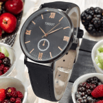 ساعت تیسوت مردانه بند چرم مشکی کلاسیک Tissot - Image 3