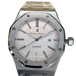 ساعت ای پی (AP)مردانه سیلور صفحه سفید Audemars Piguet - Image 4