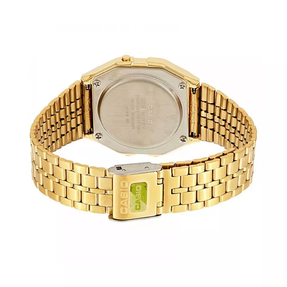 Casio A159Wged 1D Mens Classic Watch Back View