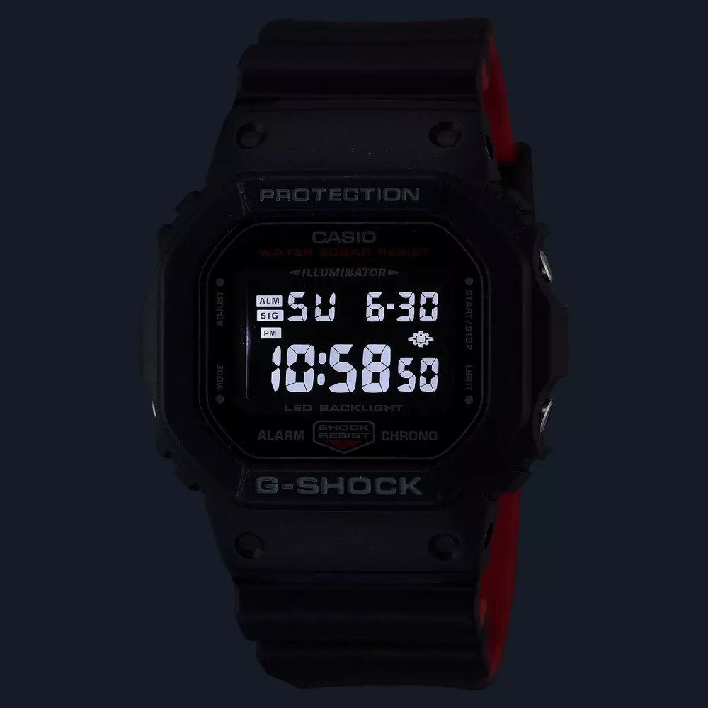 Casio Dw 5600Uhr 1Dr Mens اسپرت Watch Angle View