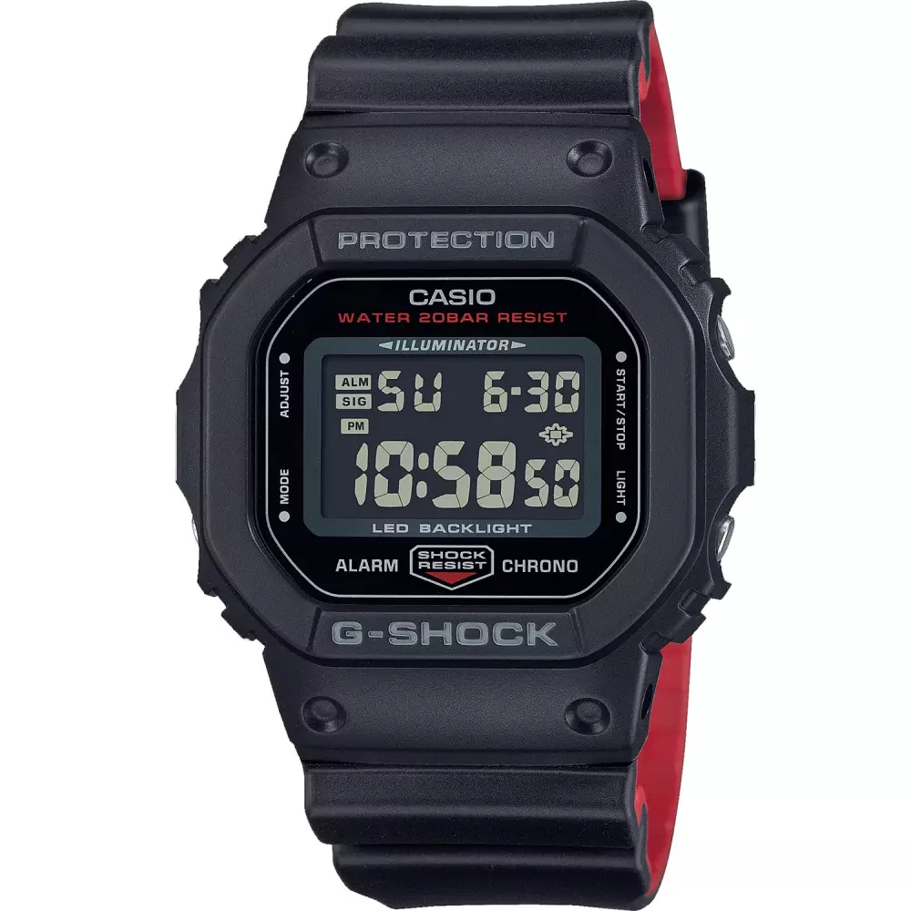 Casio Dw 5600Uhr 1Dr Mens اسپرت Watch Front View