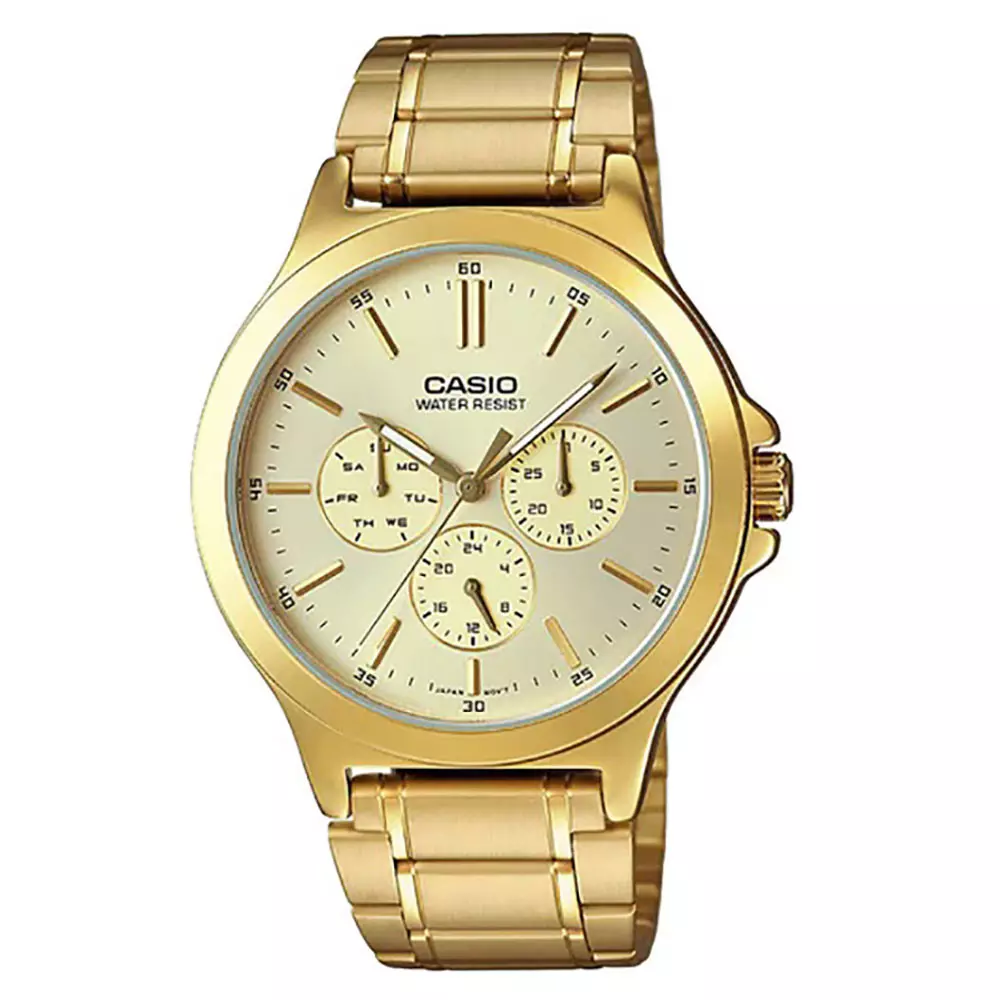 Casio Mtp V300G 9Audf Mens Watch Front View