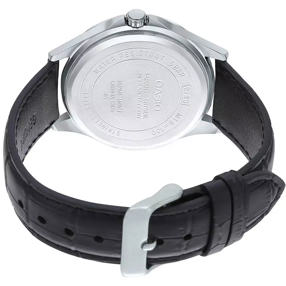 Casio Mts 110L 7Avdf Mens Watch Back View