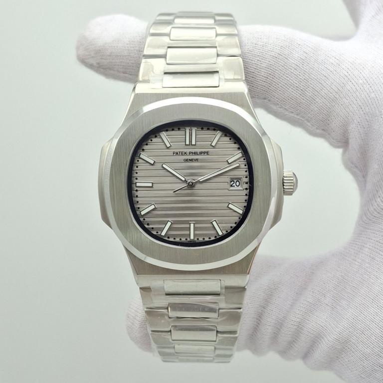 photo_2025-07-19_22-36-49 ساعت مردانه پتک فیلیپ ناتیلوس صفحه طوسی موتور ژاپن Patek Philippe - Image 1