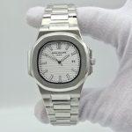 ساعت مردانه پتک فیلیپ ناتیلوس صفحه سفید موتور ژاپن Patek Philippe