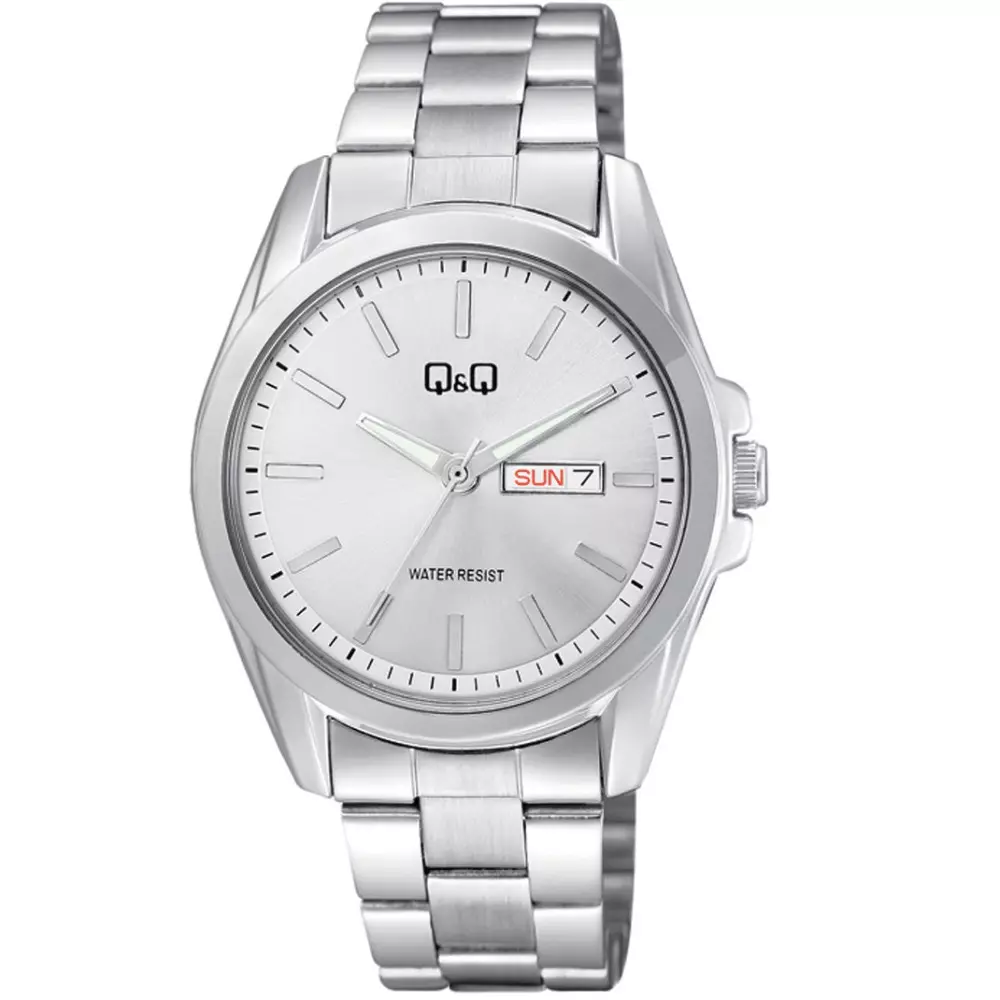Q&Q A05A 003Py Mens Classic Watch Front View