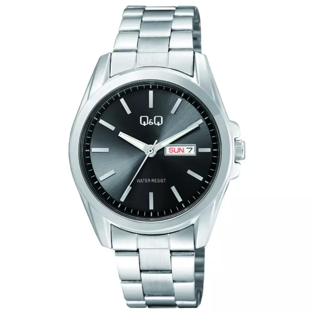 Q&Q A05A 005Py Mens Classic Watch Front View