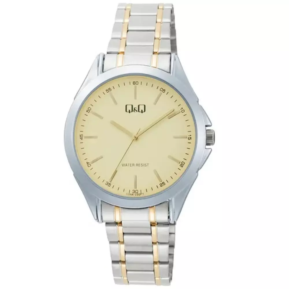 Q&Q C04A 030Py Mens Classic Watch Front View