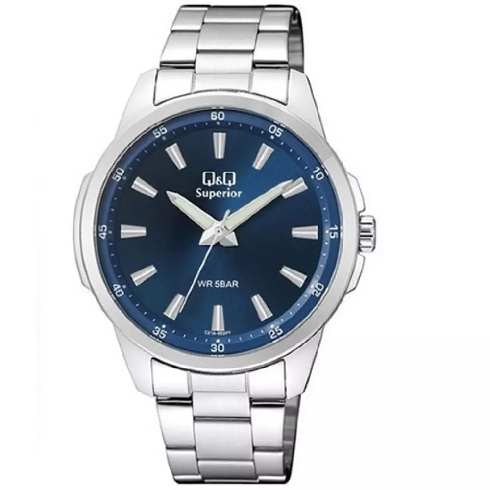 Q&Q C21A 003Vy Mens Classic Watch Front View