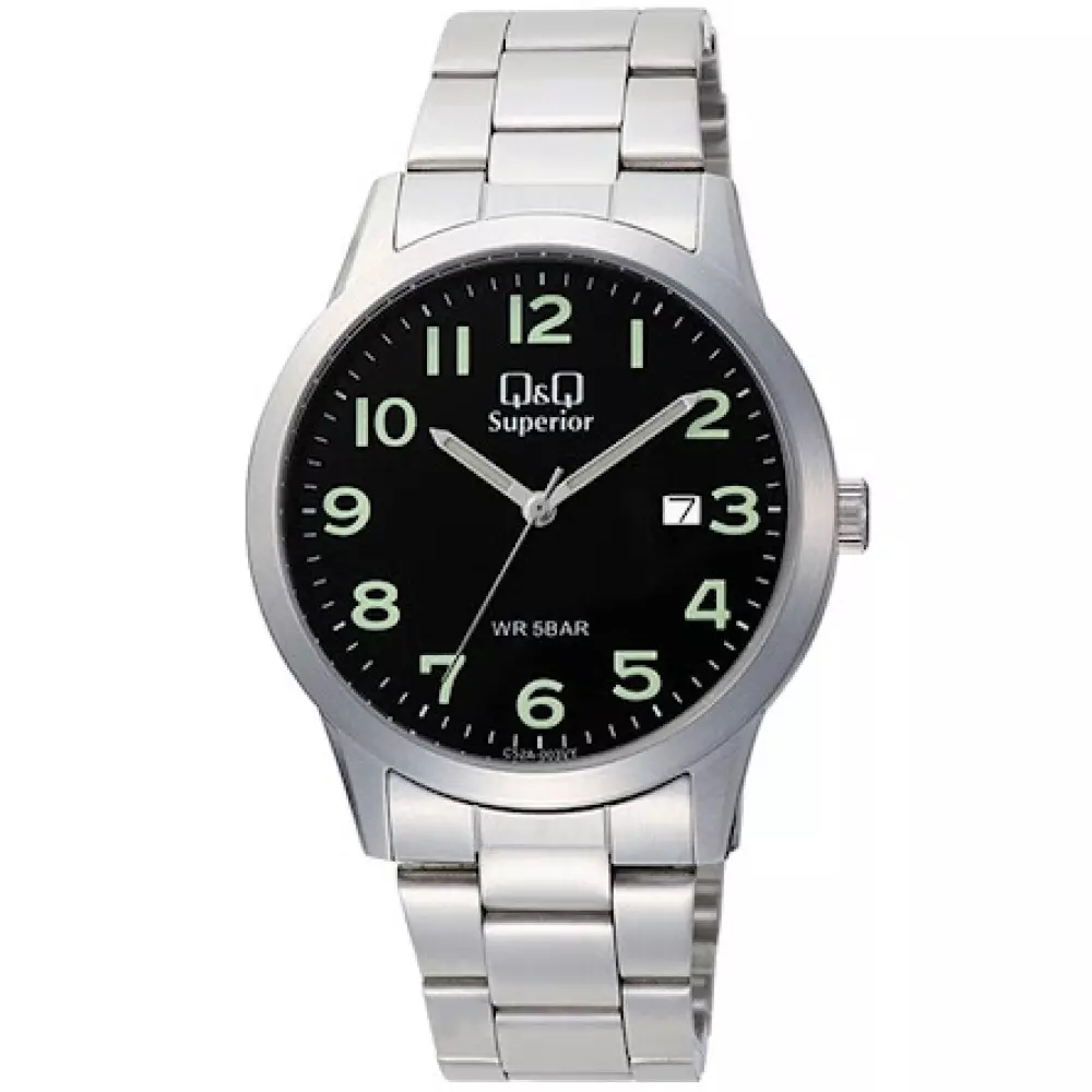 Q&Q C52A 003Vy Mens Classic Watch Front View