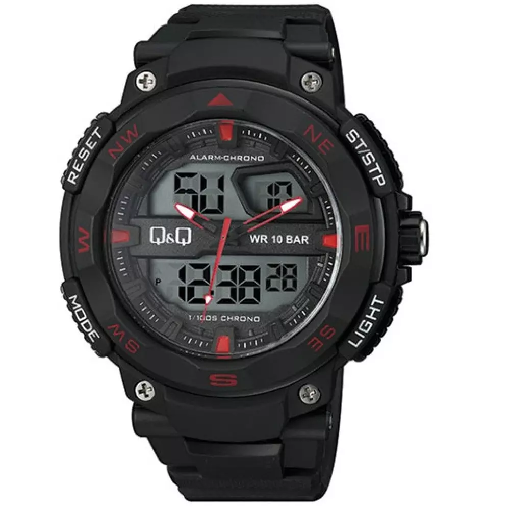 Q&Q Gw85J006Y Mens اسپرت Watch Front View