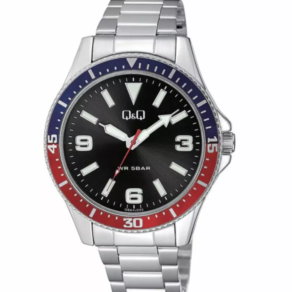 Q&Q Qb64J205Y Mens Classic Watch Front View