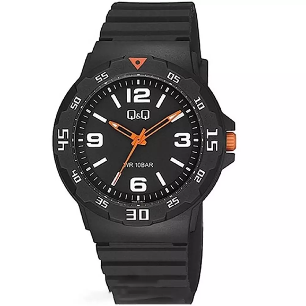 Q&Q V02A 015Vy Mens Classic Watch Front View