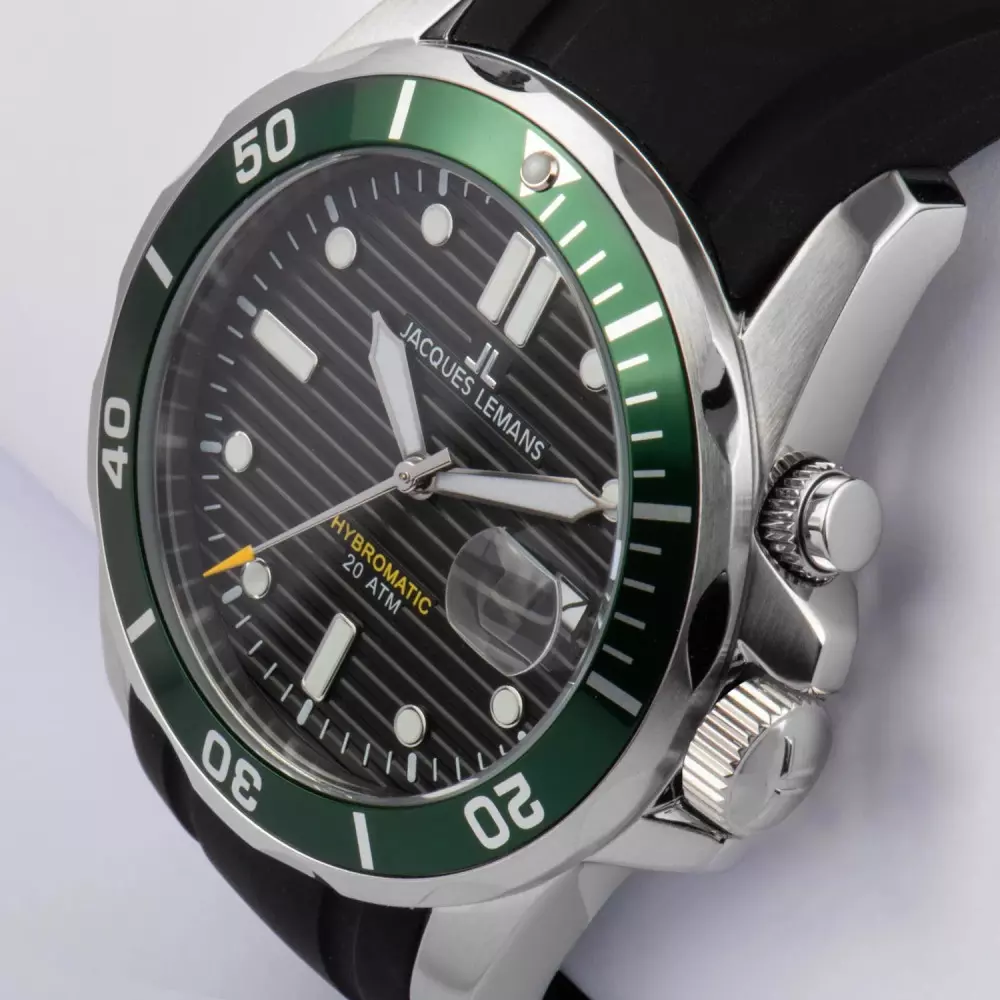 Jacques Lemans E Mens sport Watch Back View
