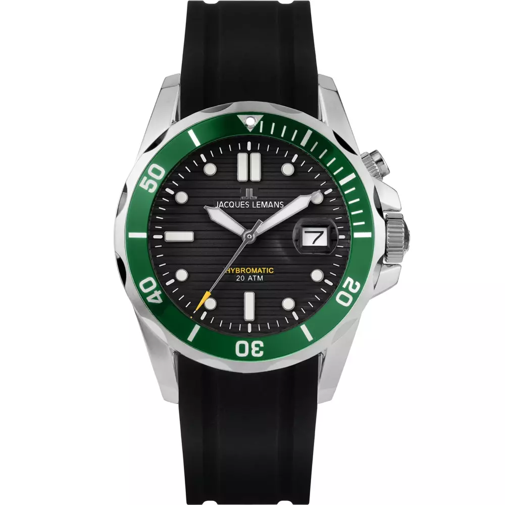 Jacques Lemans E Mens sport Watch Front View