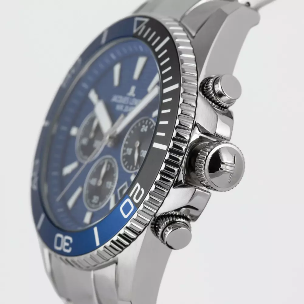 Jacques Lemans H Mens sport Watch Side View