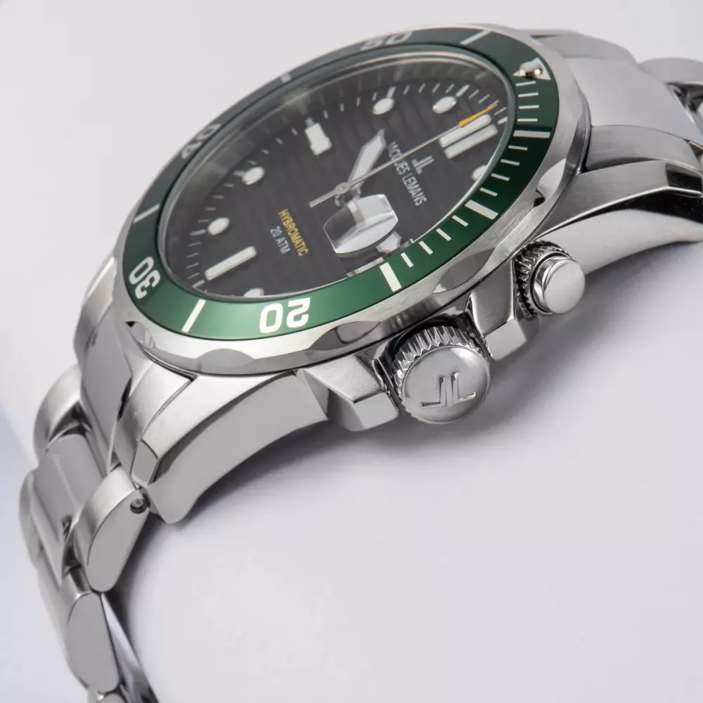 Jacques Lemans K Mens sport Watch Side View
