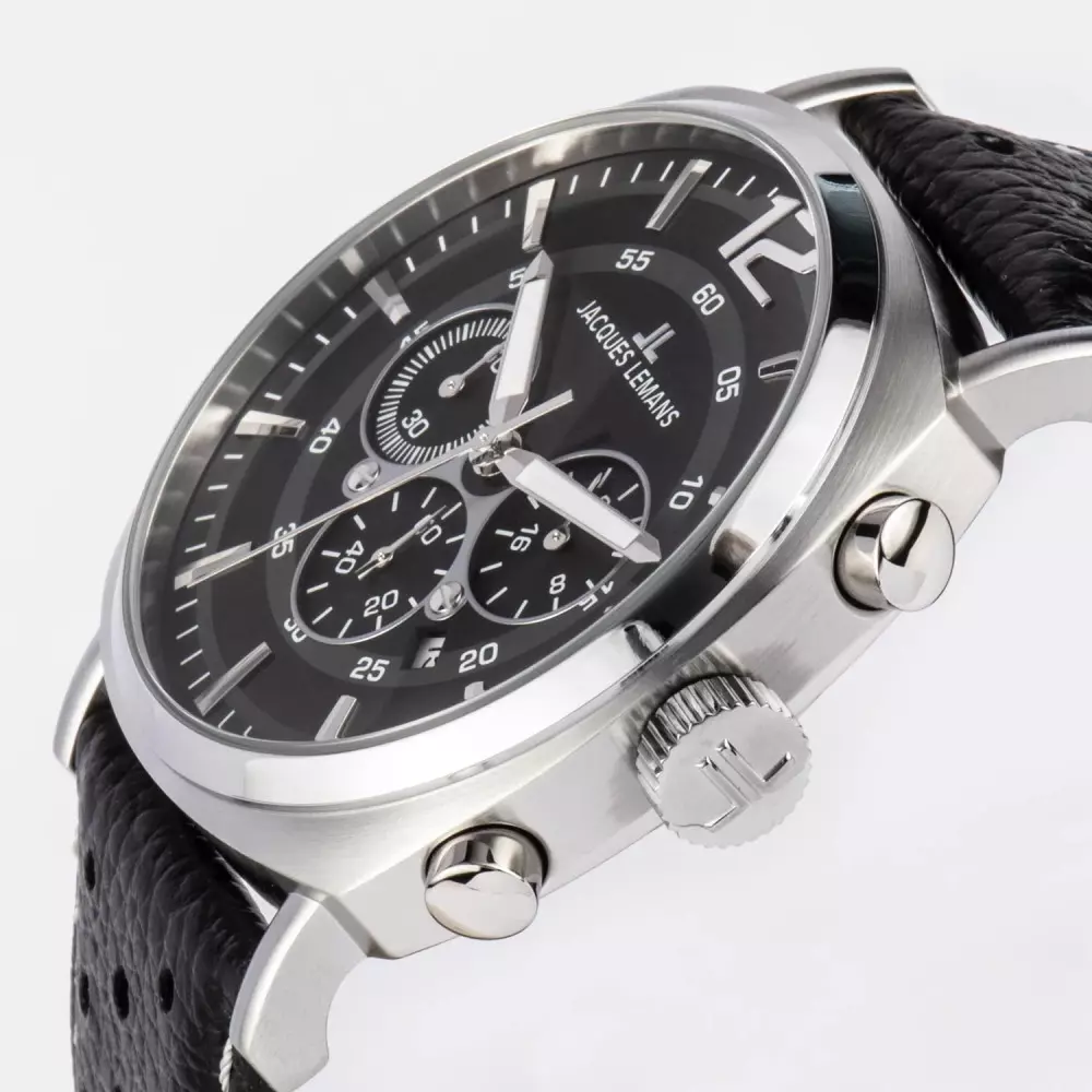 Jacques Lemans T Mens sport Watch Side View