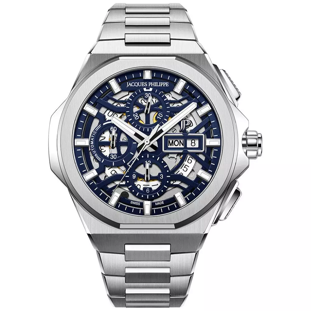 Jacques Philippe Jpagc6413X6Blu Mens Classic Watch Front View