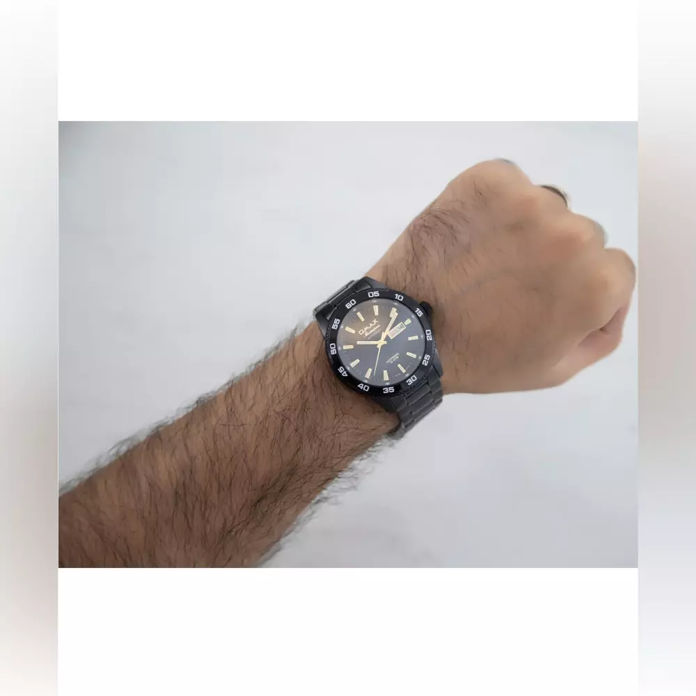 Omax Osa013M22Y Mens Watch Back View