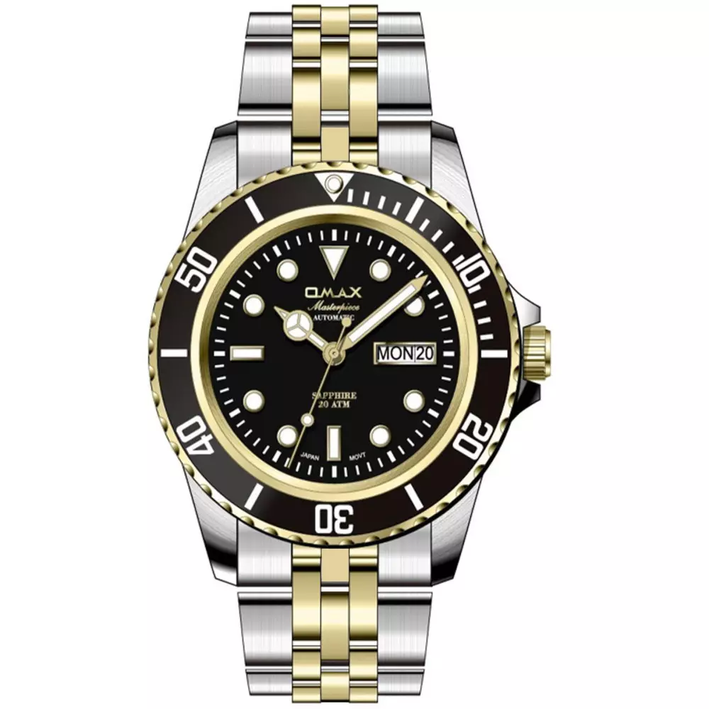 Omax Osa023T2Ti Mens Watch Front View