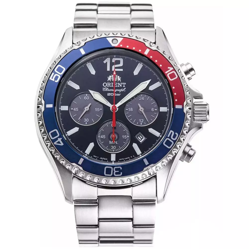 Orient Ra Tx0201L10B Mens sport Watch Front View
