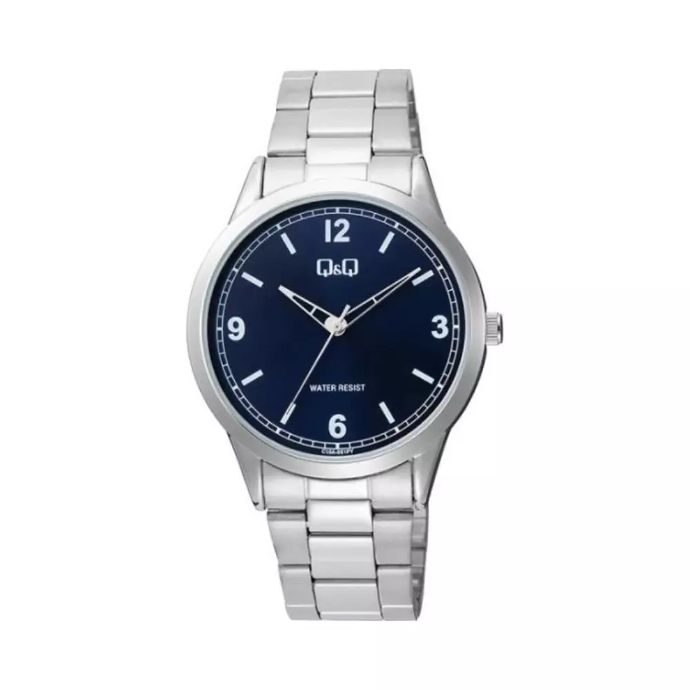 Q&Q C10A 051Py Mens Classic Watch Front View