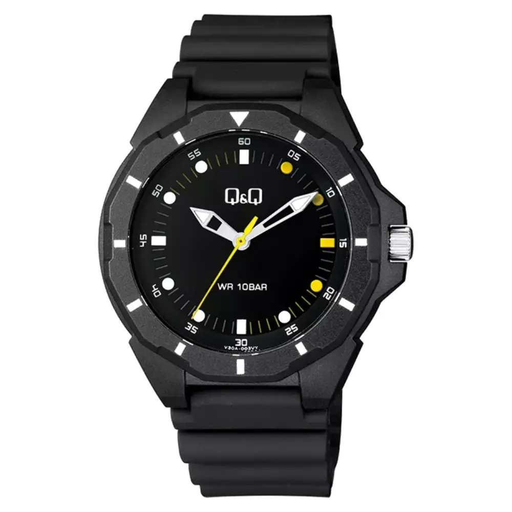 Q&Q V30A 003Vy Mens sport Watch Front View