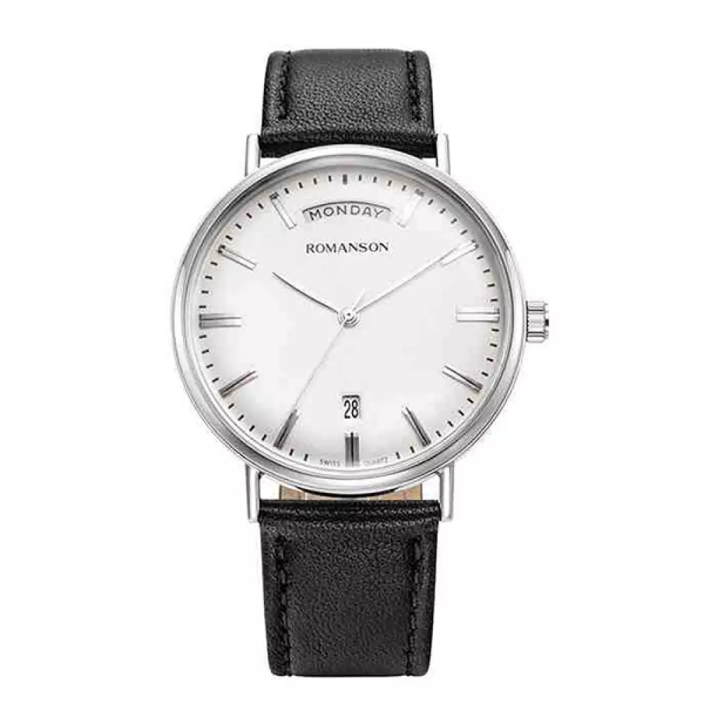 Romanson Tl4Bf006Mmbwa12W W Mens Classic Watch Front View