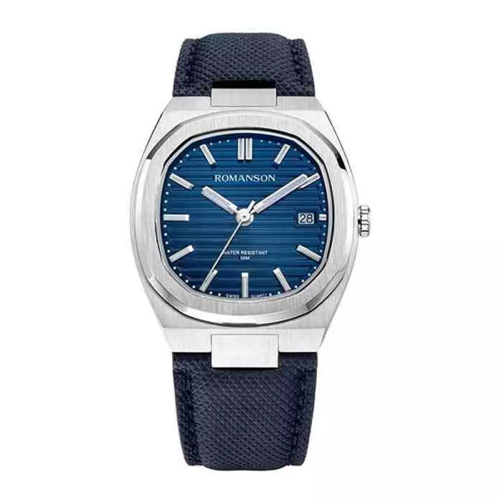 Romanson Tl4Bf008Mmuwan2W Navy Mens Classic Watch Front View