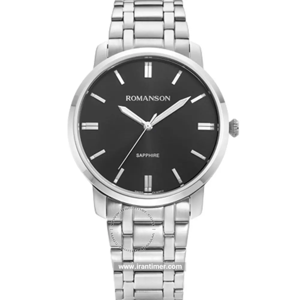 Romanson Tm0B03Mmwwa32W Bk Mens Classic Watch Front View